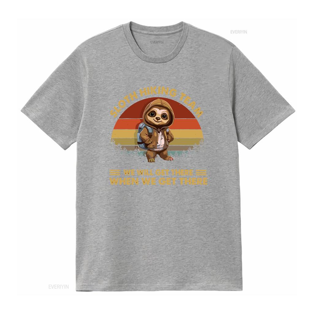 Sloth Hiking Team We Will Get There When lovers shirt for enthusiasts enthusiastic hikers vintage Washed homme Unisex Slightly