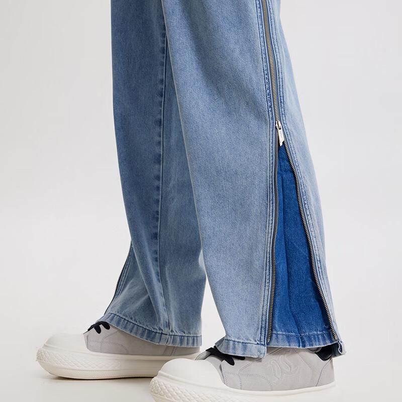 

Джинсы прямого кроя свободного покроя Cabbeen с боковой молнией 29 (M)