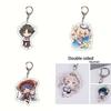 Genshin Impact Zhongli Kazuha Figure Keychain Bag Pendant Gift Anime High Quality