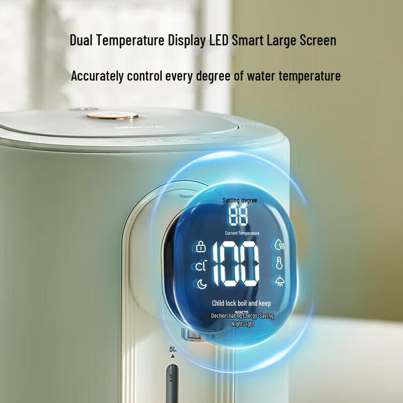 Bear 5L Smart Electric Kettle with 316L Stainless Steel Liner and Multi-Temperature Control