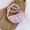 Large capacity bag women's 2025 new summer niche design shoulder messenger bag fashion casual underarm dumpling bag