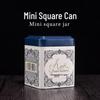 Square Tinplate Tea Can for Longjing Green Tea - Empty Packaging