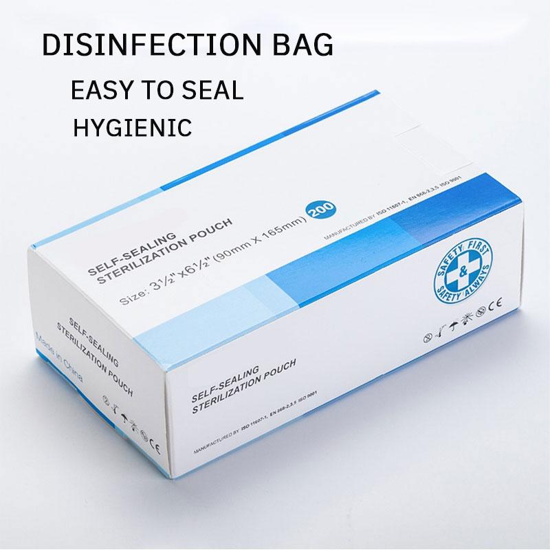 200 BUC Pungă Dezinfecție Echipament Medical Autoadezivă și de Unică Folosință Cutie Sterilizare Accesorii Tatuaj 1 Cutie