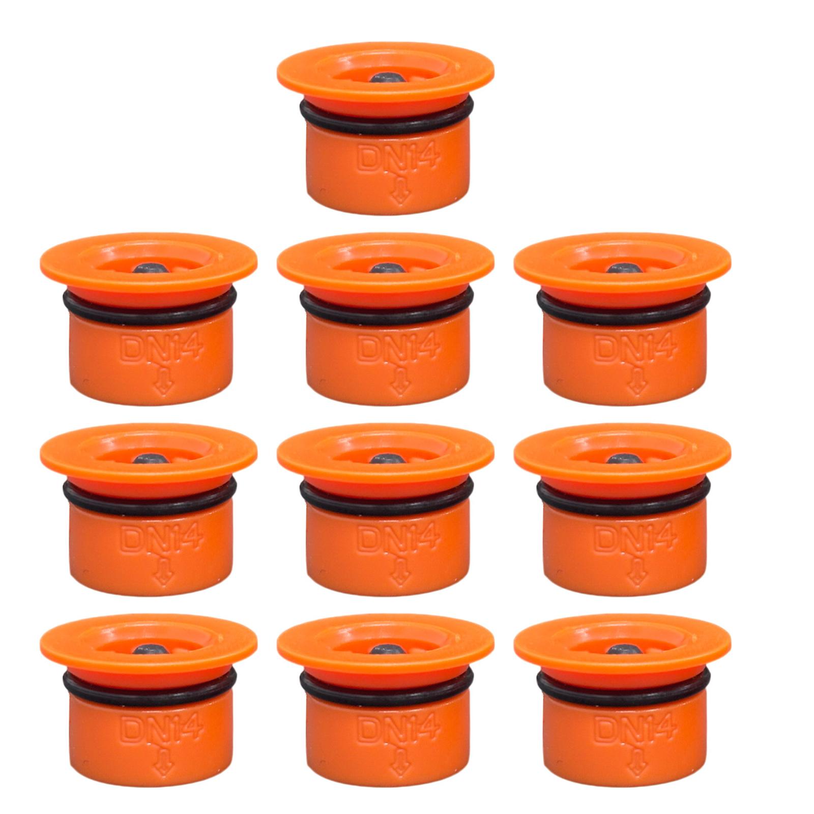 

10 шт./набор Эффективные регуляторы расхода воды для душа набор Резиновые ограничители расхода воды для душа набор Адаптеры расхода воды для душа Простая установка оранжевый