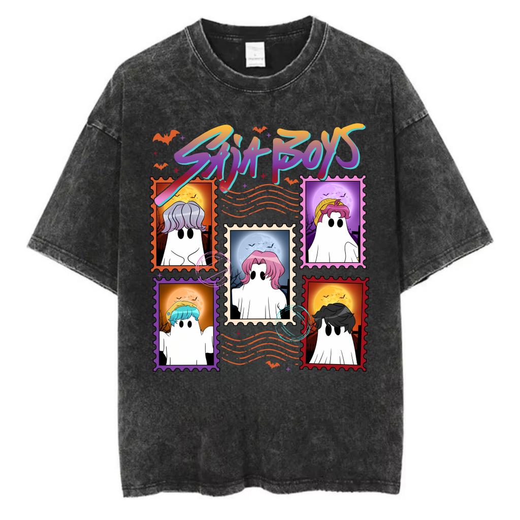 Women Kpop Anime Demon Hunters Huntrix Girls Fashion T-Shirts Women Aesthetic Manga T-shirt Oversized Cotton Street T Shirt