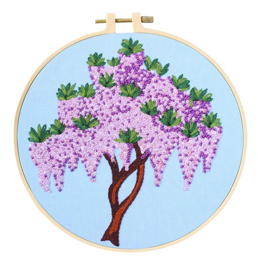 Full Range Of Embroidered Cross- Embroidered Fabrics With Floral Kits
