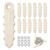 20PCS Serrated Edge Trimmer Blades Strong Plastic Replacement Discs AntiLoose Washers for Echo215712 Maxi-CutPro