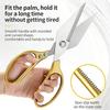 Stainless Steel Kitchen Scissors Professional Poultry Shears for Bone Meat Chicken Vegetables Scissors Multipurpose BBQ Scissors