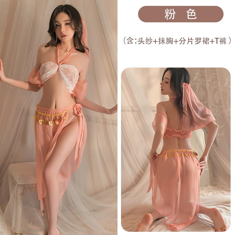 Sexy exotic cos uniform women's fun underwear Guochao antique Hanfu temptation pajama set