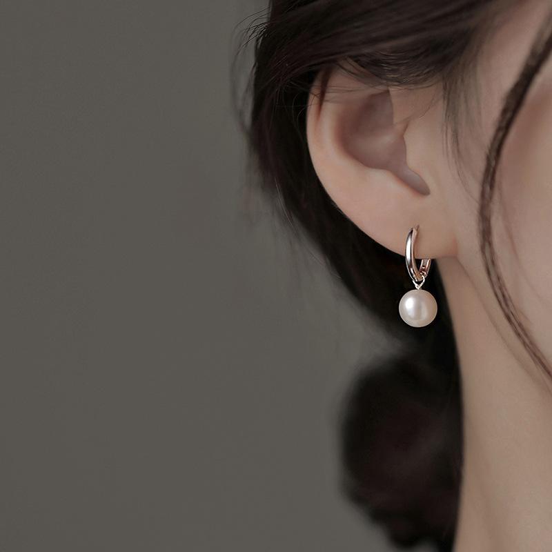 Pearl Earrings New Stud Earrings Niche Women's Light Luxury High-end Earrings