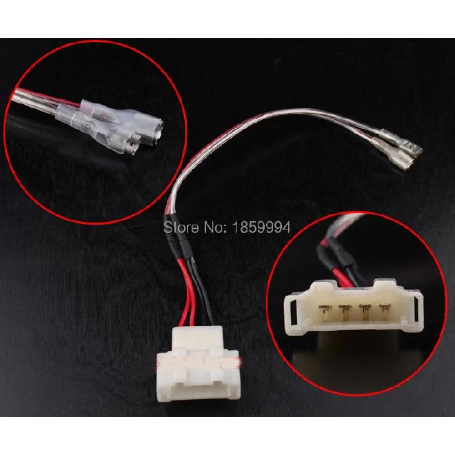 

2pcs Car Door Bass Stereo Speaker Horn Wire Cable Socket Adapter Plugs without damaged for skoda vw seat