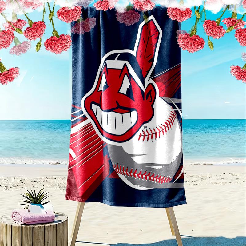 Asciugamano da Spiaggia Cleveland Indians, Asciugamano Grande Morbido ad Asciugatura Rapida per Spiaggia Campeggio Nuoto