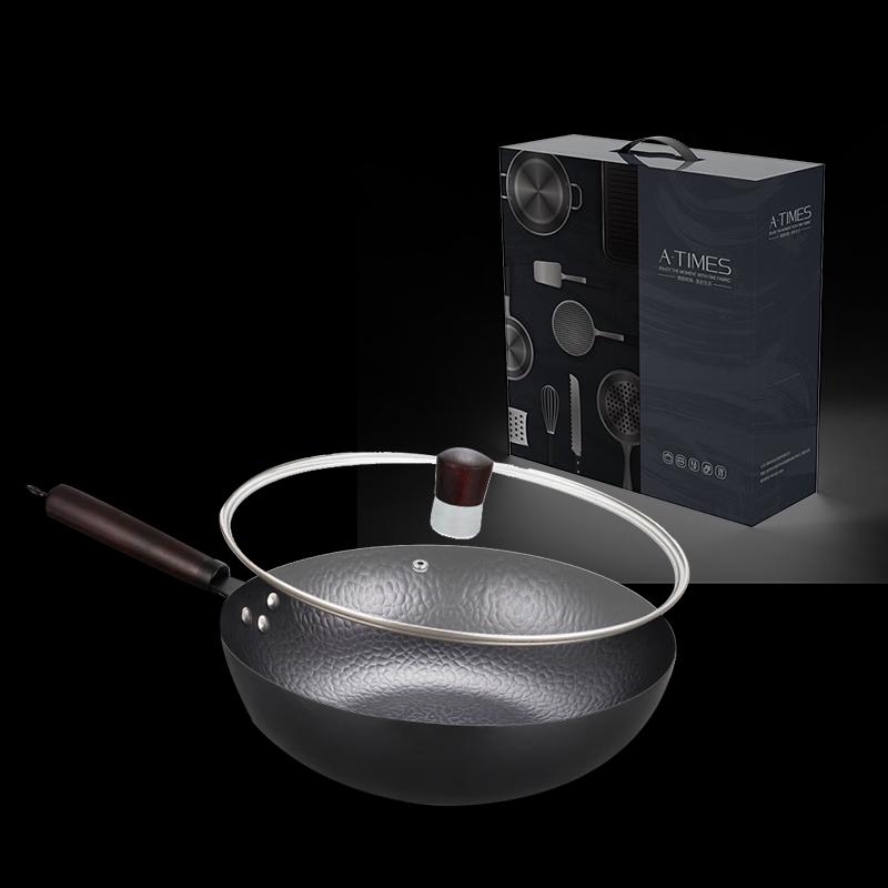A-TIMES David Li Forged Cast Iron Wok