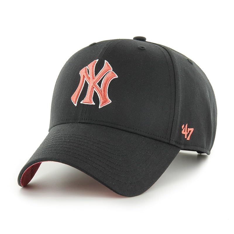 

[ 47] forty seven FREEFORM MVP CAP cap hat (JP, alphabet, Free Size, black, new york Yankees)