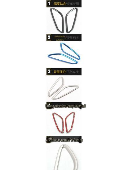 2020 MG6 Front Panel Air Outlet Bright Ring & AC Vent Trim Modification