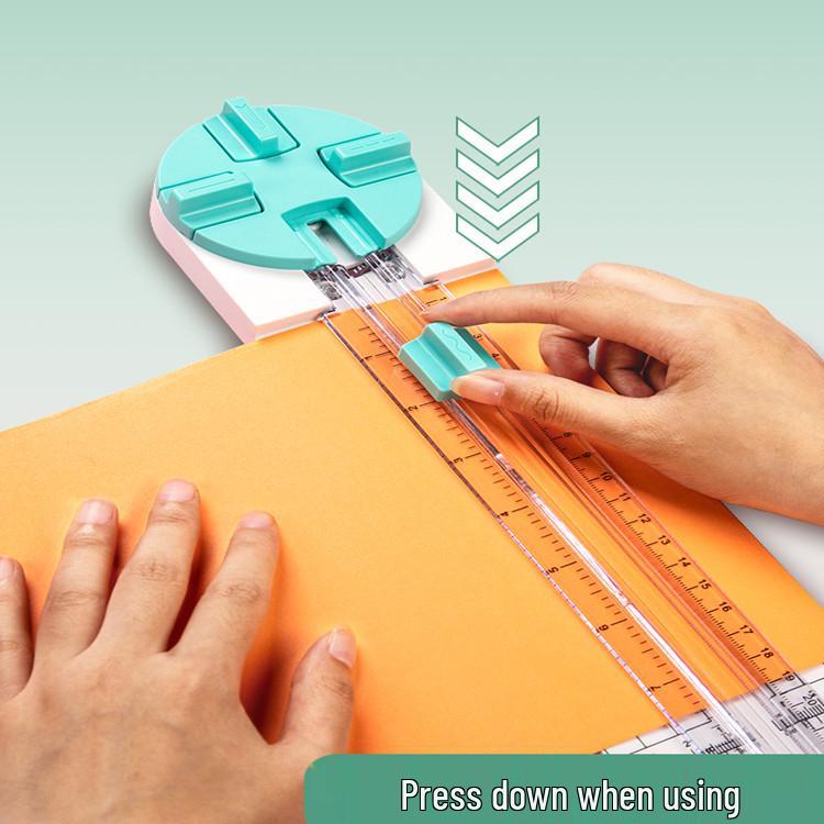 Multifunctional Paper Trimmer: Four-in-One Journal & Utility Knife Cutter for Office and Craft.