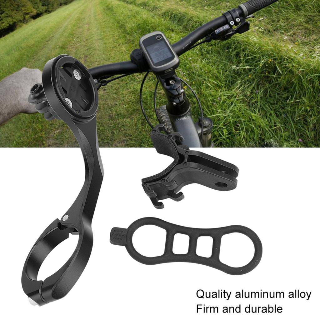 Aluminum Alloy Bicycle Computer Torch Action Camera Extension Mount(Black, for Garmin IGPS)