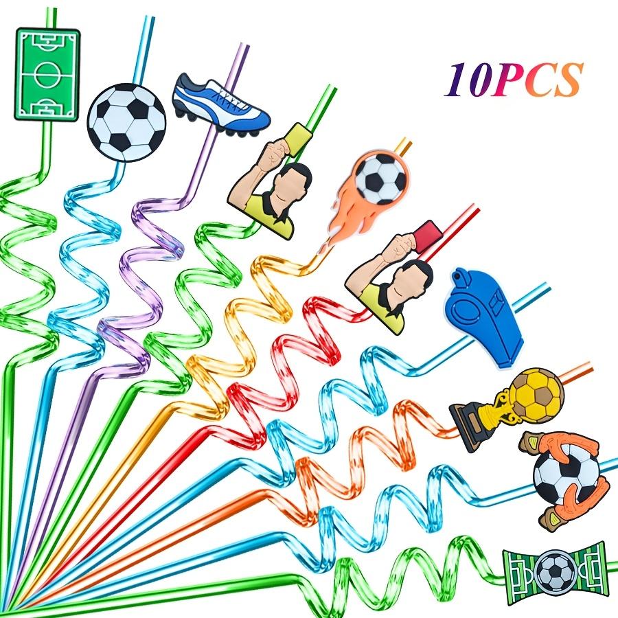 10 Reusable Spiral Straws Football Football Themed Party. These Plastic Straws Are From The Football Series