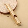 Brass Keychain Pure Copper Handmade Retro Personality Whistle  Pendant Children's Outdoor Survival Training Camp Whistle