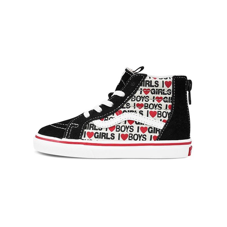 (TD) Vans SK8-HI Zip I Heart Print Baby VN0A4BV1WKU EU 26.5