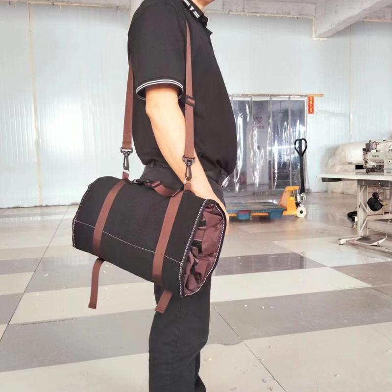 Multipurpose Large Capacity Tool Roll Up Bag with 15 Pockets for Mechanics and DIYer Enthusiasts Efficient Organization