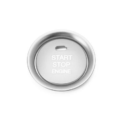 Silver Aluminum Keyless Engine Push Start Button W/Decoration Ring For Mazda 3