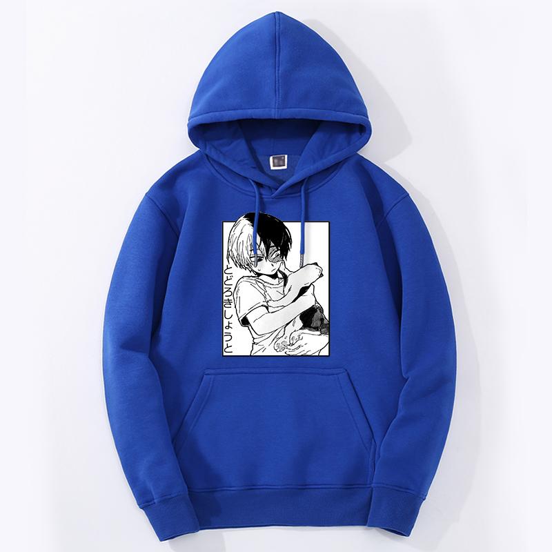 

My Hero Academia Todoroki Shoto Graphic Printed Hooded Men Women Classic Hoodies Male Harajuku Oversized Sweatshirt 3XL