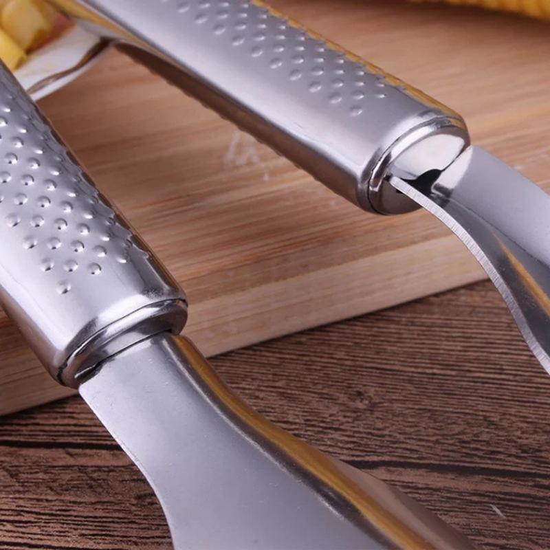 Corn Peeler Stainless Steel Stainless Steel Corn Cob Planer Tool Ergonomic Handle Kitchen Tool Planer For Home Kitchens