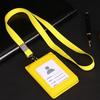Neck Strap Student Business Bus Cards Cover Card Holder with Lanyard ID Desk Organizer Badge Holder