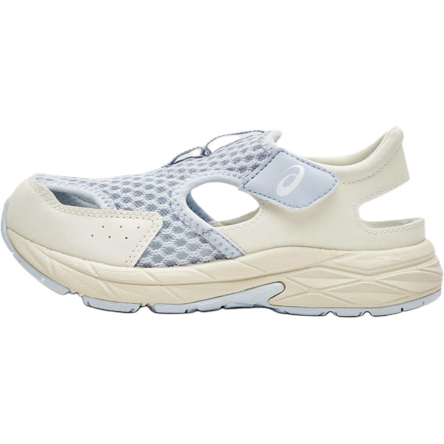 

Asics Ткань из синтетической кожи Содержание Лето Пс Удобные Универсальные Сандалии на низкой подошве Детские сандалии Синий Бежевый 1014A306-021 27