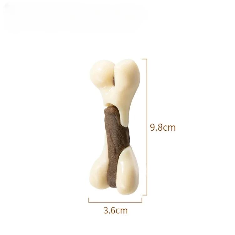 

Durable Nylon Dog Chew Toys for Aggressive Chewers Indestructible Bite Resistant Bone Teething Stick Puppy Toys for Small Medium XS