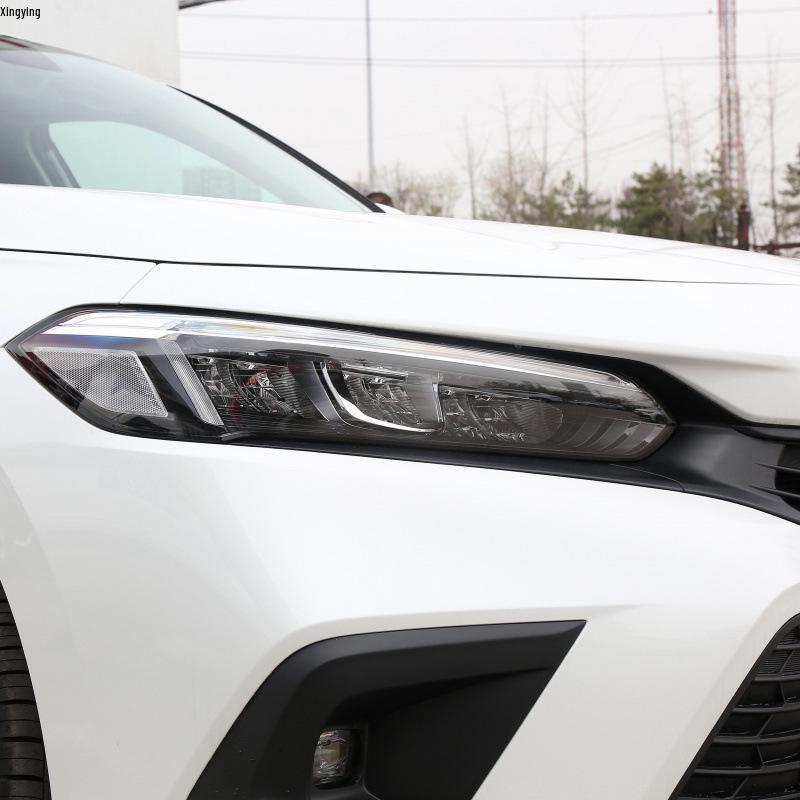 Black Warrior Smoked Headlight Film for 25 Accord Models - TPU Light-Controlled Sticker for Headlight and Taillight Color Change.