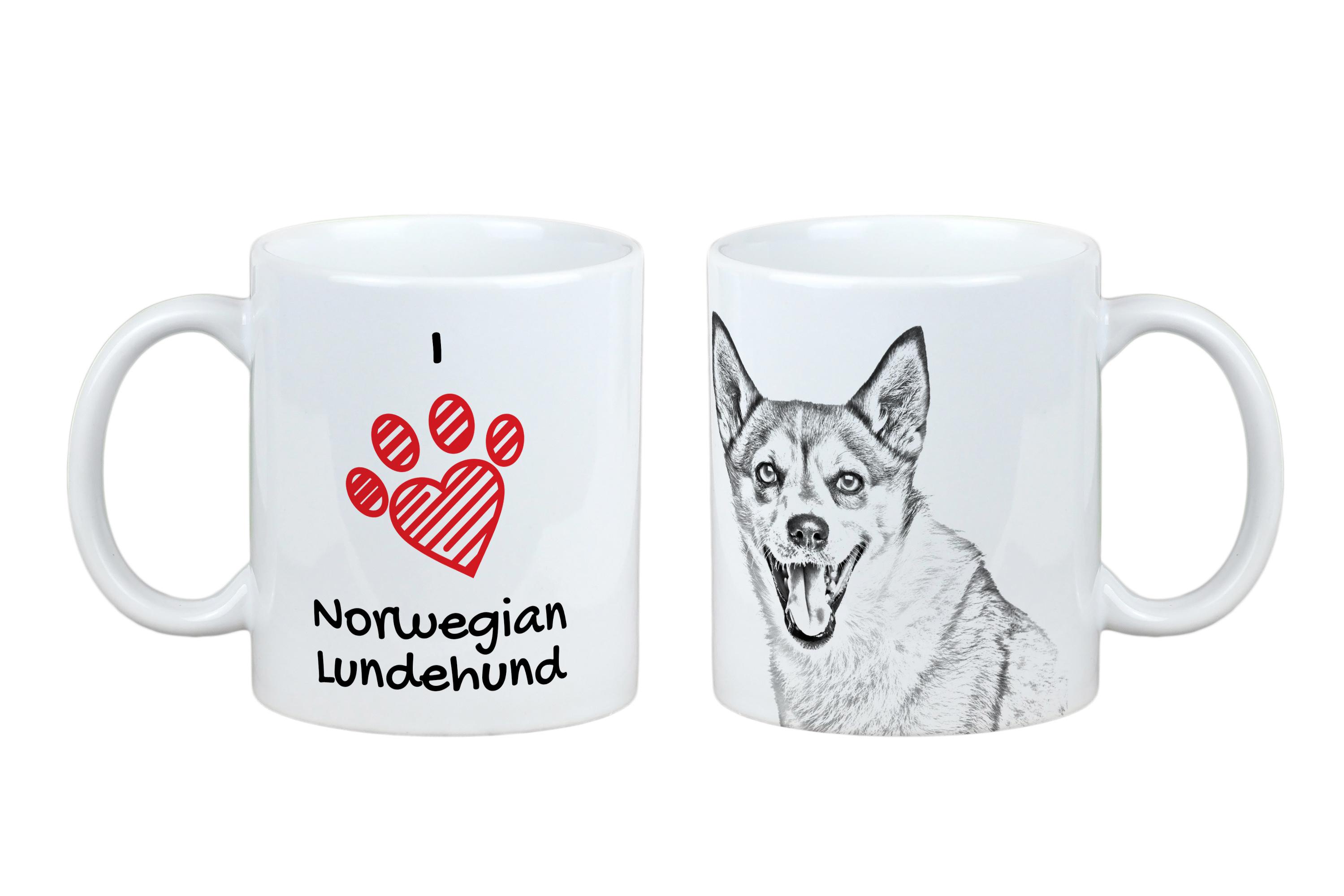 

Норвезький лундехунд, Norsk Lundehund - чашка з собакою, мила чашка з графікою, подарунок з вашим фото від бренду Art-Dog білий
