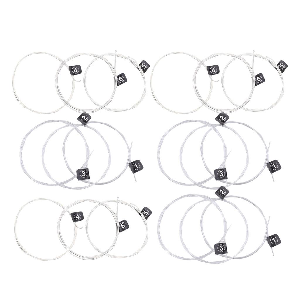 3 Set of Classical Guitar Strings Replacement Stable Pitch Nylon Silver Plated AccessoriesNX35