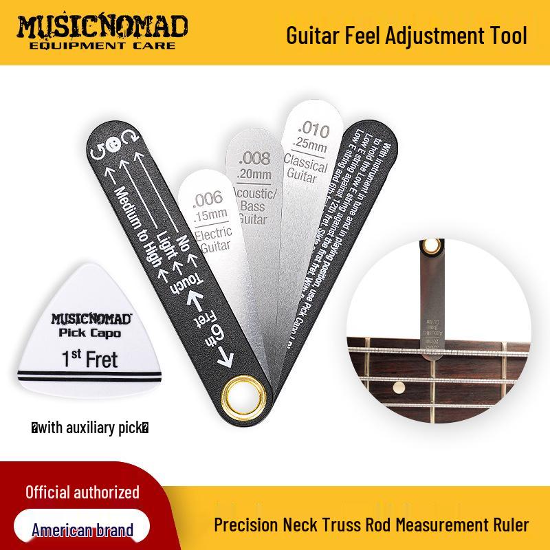 MusicNomad MN600 Guitar Truss Rod & String Spacing Ruler Tool