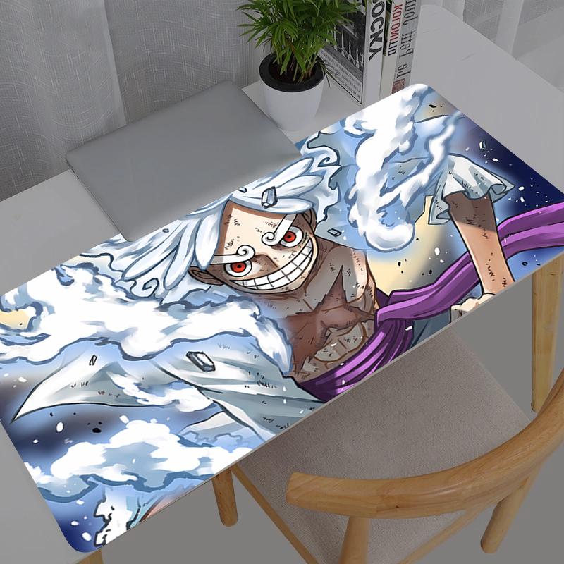 Mouse Pad One Piece Nika Luffy Anime Gaming Accessories Large Carpet Gamer PC Computer Keyboard Desk Mat Mausepad durable