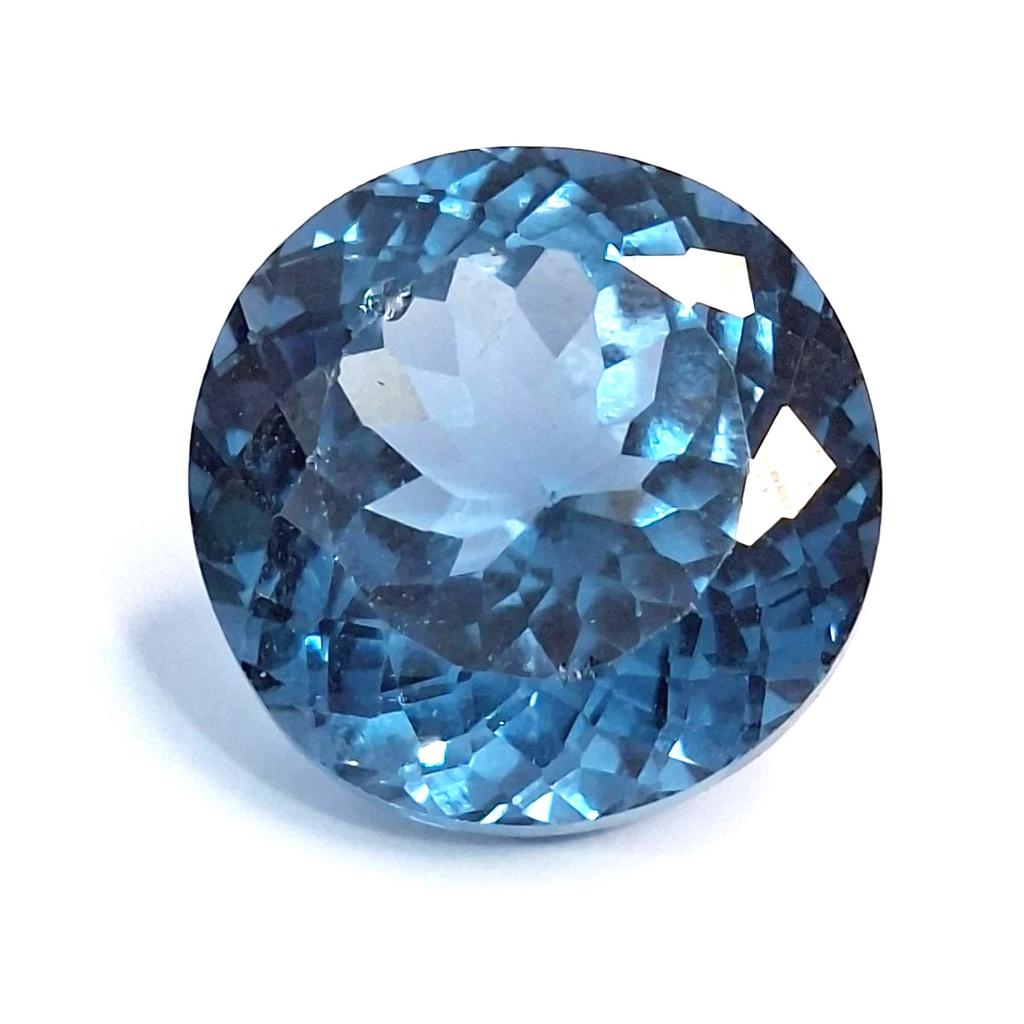 Fabulous Natural Teal Blue Tourmaline 22-24 Ct Round Cut Certified Gemstone