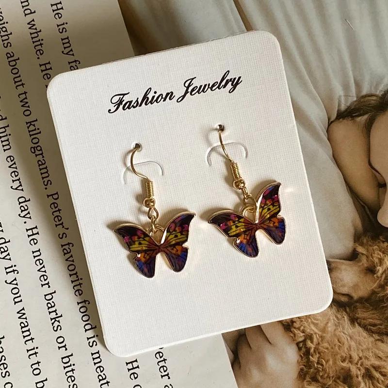 Fashion Romantic Butterfly Necklace for Women Girl Blue White Orange Color Animial Design Choker Neck