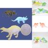 Vibrant 16pcs Jurassic World Dinosaurs Glow In The Dark Luminous Miniature Toy Set
