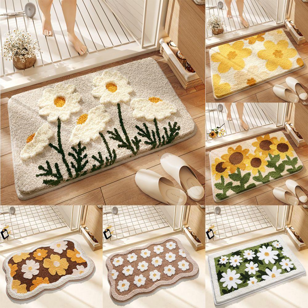 Soft Durable Absorbent Floor Mat Non-Slip Carpet Bathroom Floor Mat  Bathroom Door