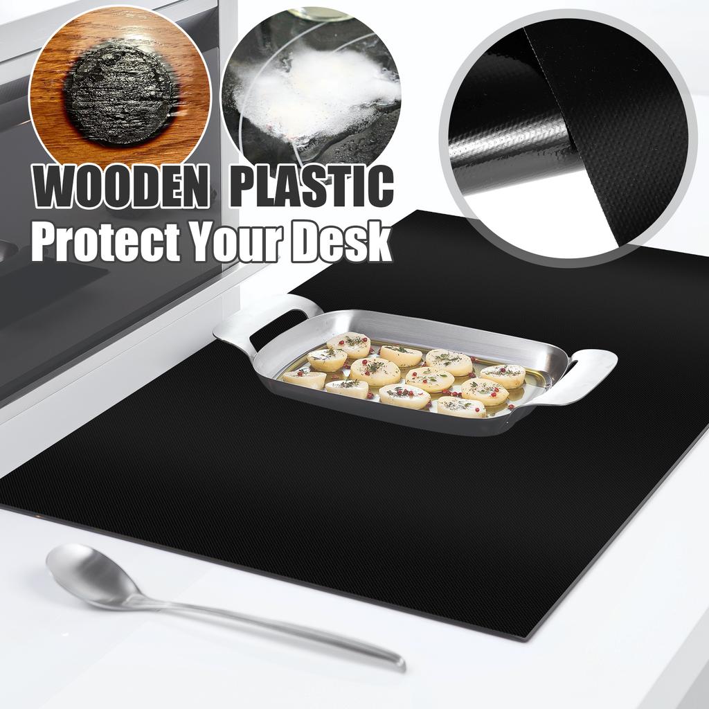 Induction Hob Protector Mat Silicone Induction Cooktop Scratch Cover Large Nonstick Multipurpose Electric Stove Mat Kitchen