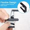 4 Pieces Tablecloth Clips, Tablecloth Holders, Stainless Steel Table Cover Clamps, Suitable for Parties, Picnics, Restaurants & Weddings (Black)