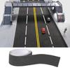 Wowjimi Road Tape, 5cm X 5m, Scenery Collection, Realistic Road and Railroad Stickers for Miniature Car Play, Glass Model Buildings, Miniature Gardens