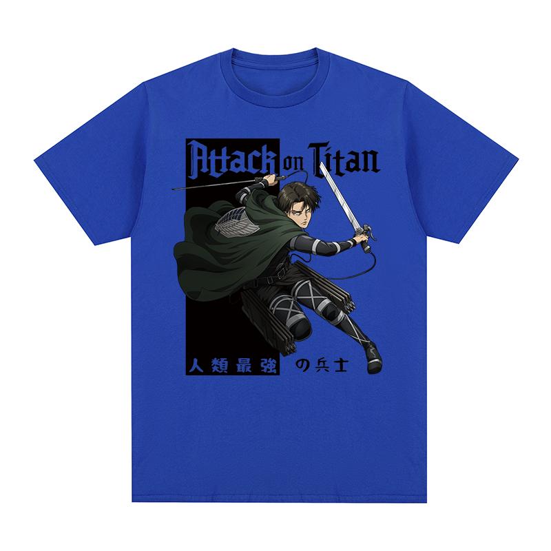 Attack On Titan Rival AckerUnisex Levi Vintage Tshirt Hip Hop Streetwear Graphic Cotton Unisex T shirt New Tee Tshirt Womens Tops