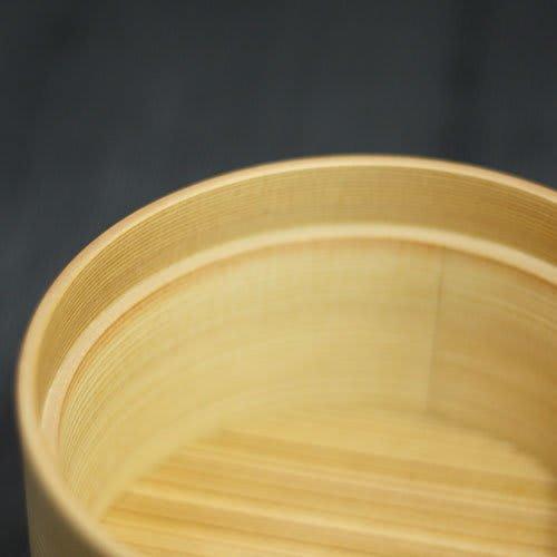 Odate Kogeisha Magewappa Bento Box, Two-Tier Round Bento Box, Made of Akita Cedar