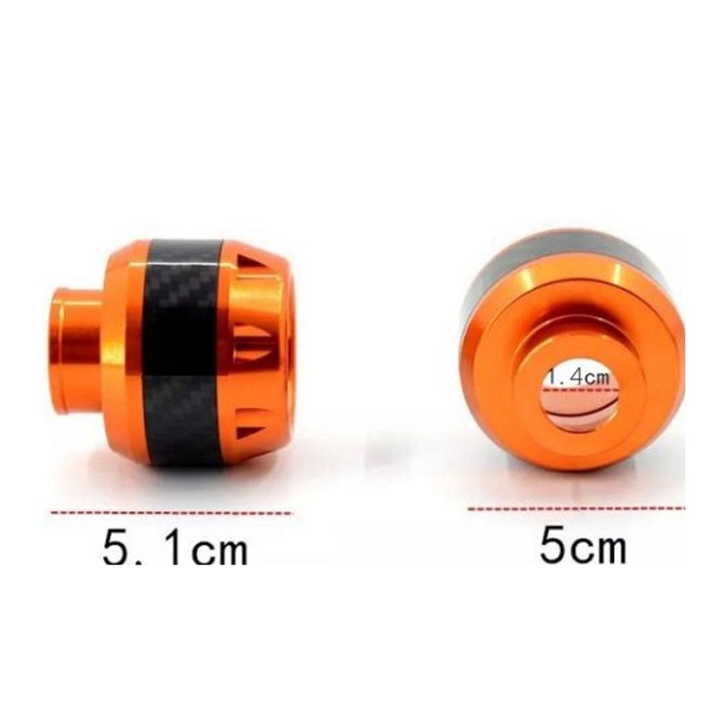 1 Pair of Carbon Motorcycle Front Fork Frame Sliders Crash