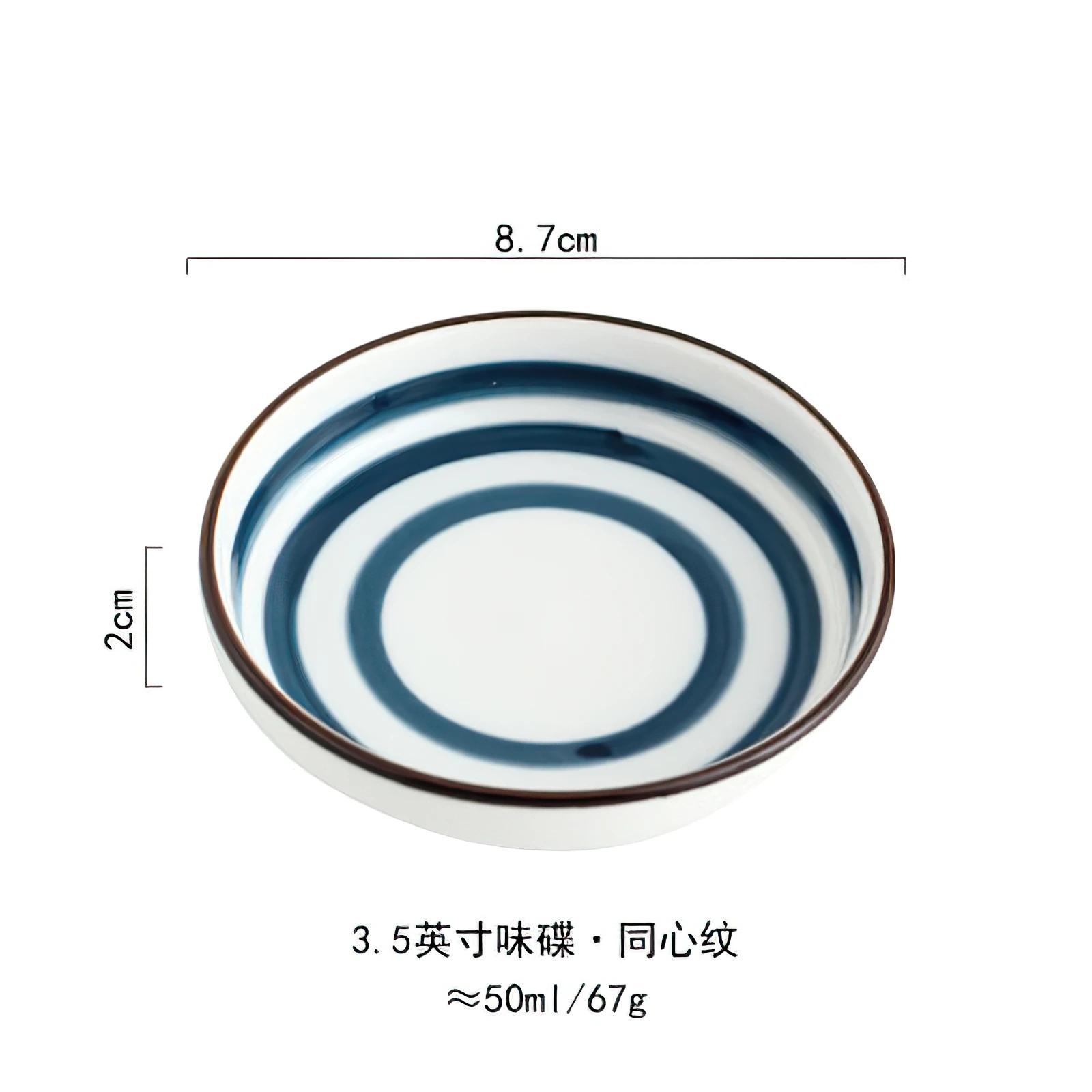 

Керамічне блюдце Порцелянова кругла маленька тарілка Міні-соєвий соус Приправа Смак Блюдо Кістяний фарфор Посуд Побутові кухонні приналежності
