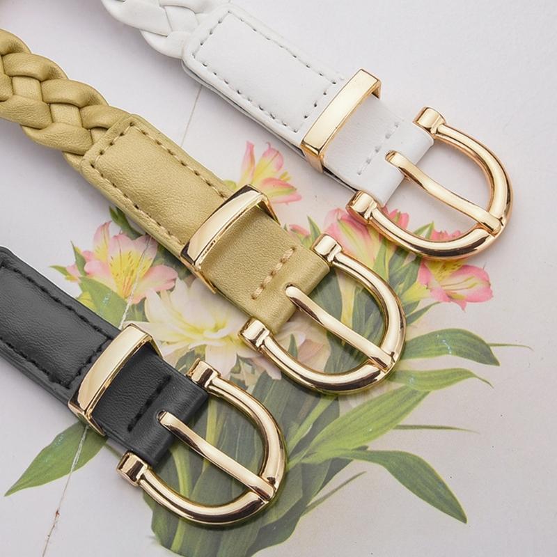Braided Traditional Waist Chain Belt for Women Prom Banquet Club Party Hot Girl Simple Elegant Woven Belt