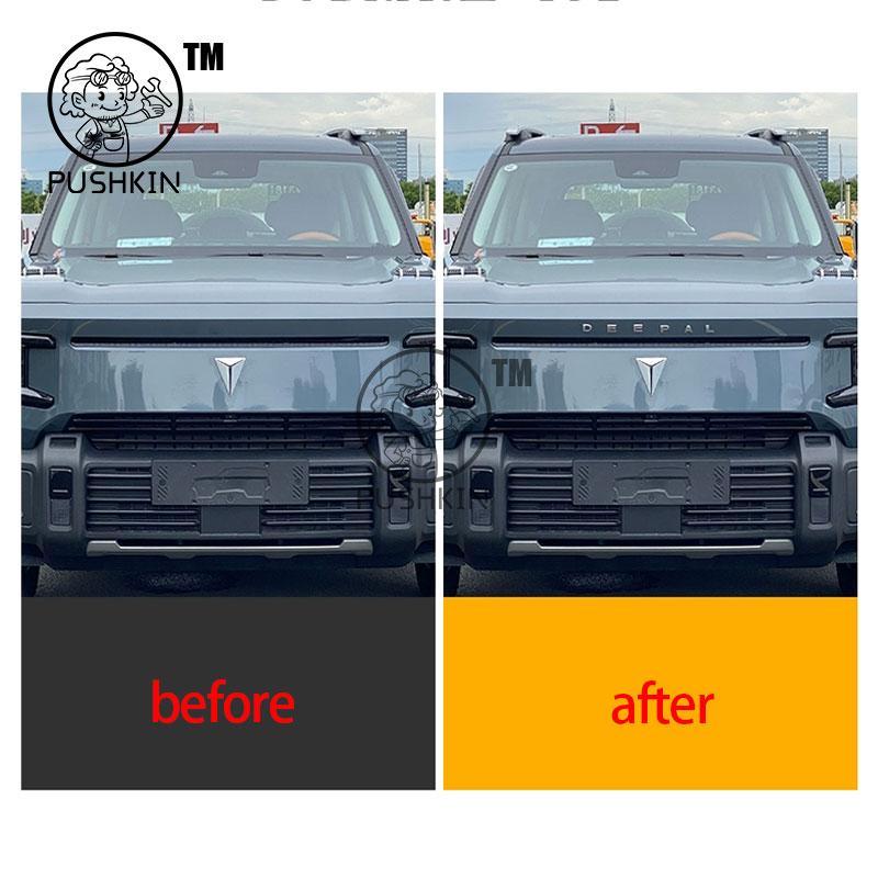 Voor CHANGAN Deepal G318 2025 2026 3D Sticker Auto Voor Embleem Badge Decals Zwart Badge Logo Embleem Cover Auto-Styling