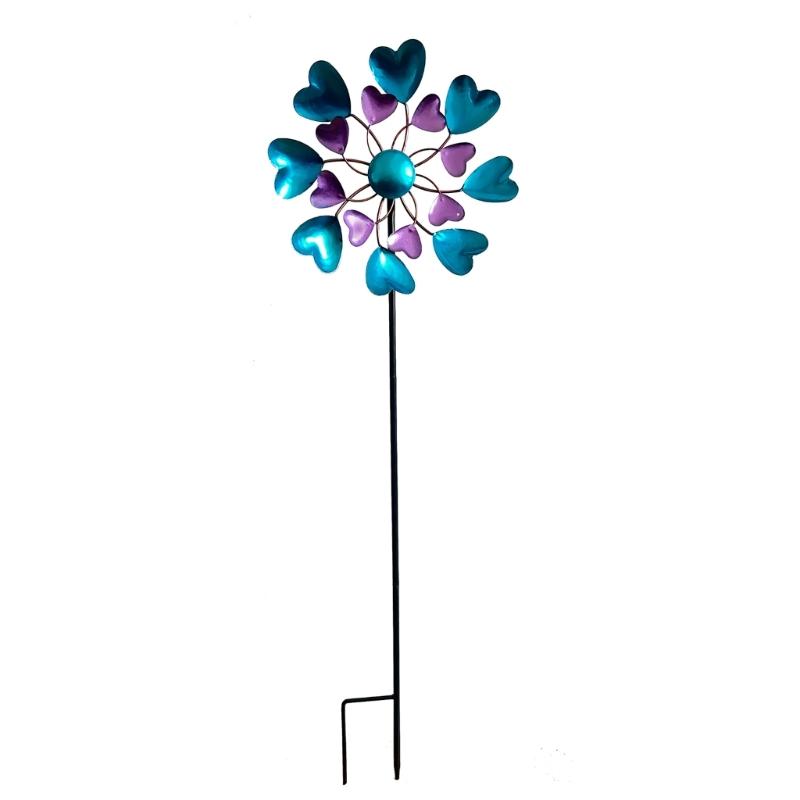 Rotating Wind Spinner Sculpture Suitable For Outdoor Decorations Easy Assembly Metal Garden Art Design Weather Resistant